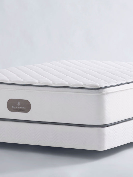Close-up of the Signature Firm Mattress with quilted sleep surface and contrast edge trim.