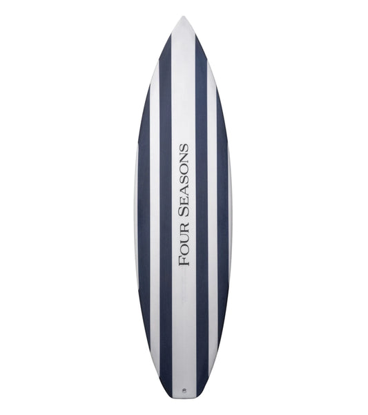 Surfboard with 'Four Seasons' branding on a white background - {{Maritime Navy}}