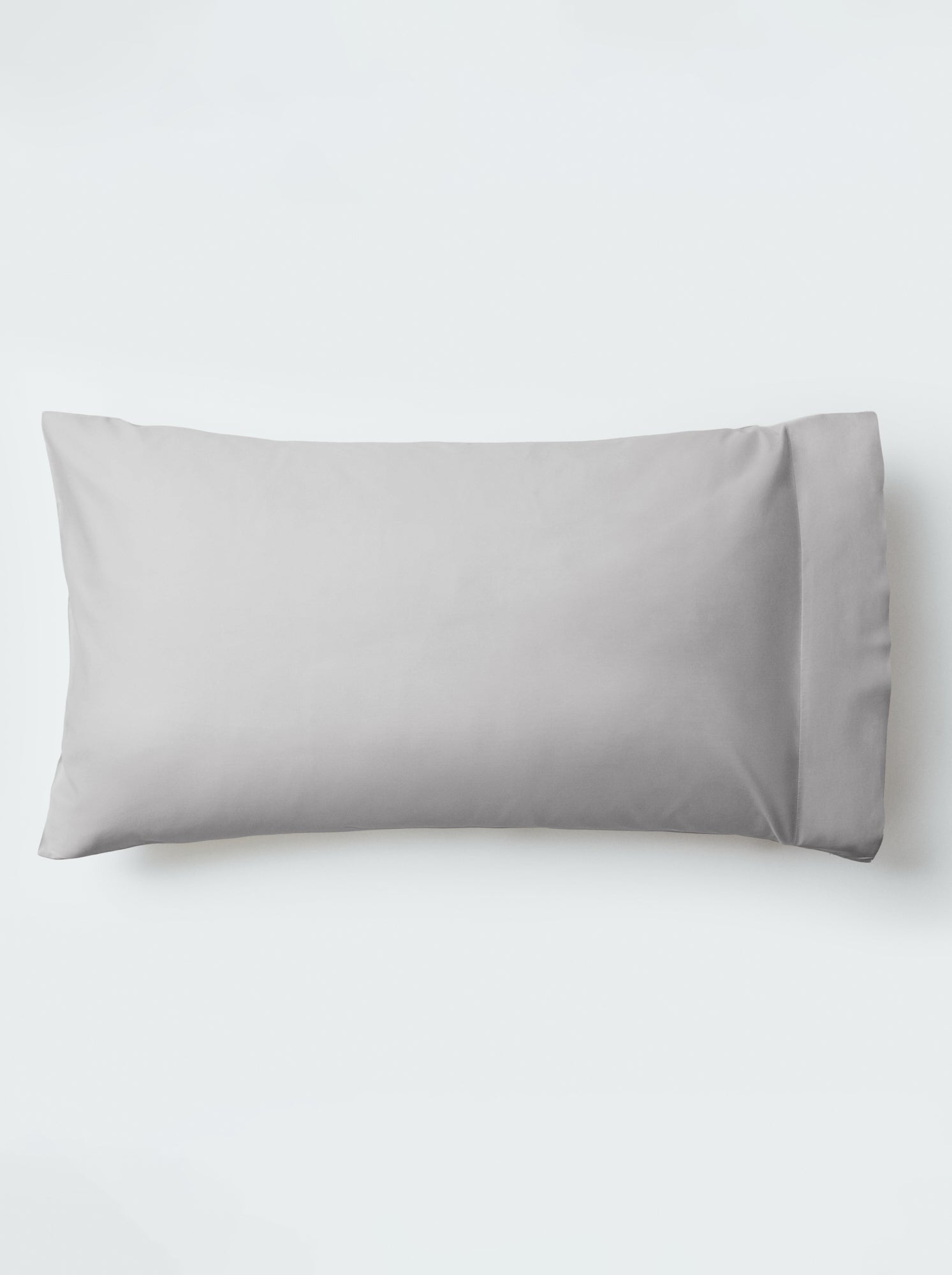A pillow with an elegant Turkish Silver color pillowcase. - {{Turkish Silver}}