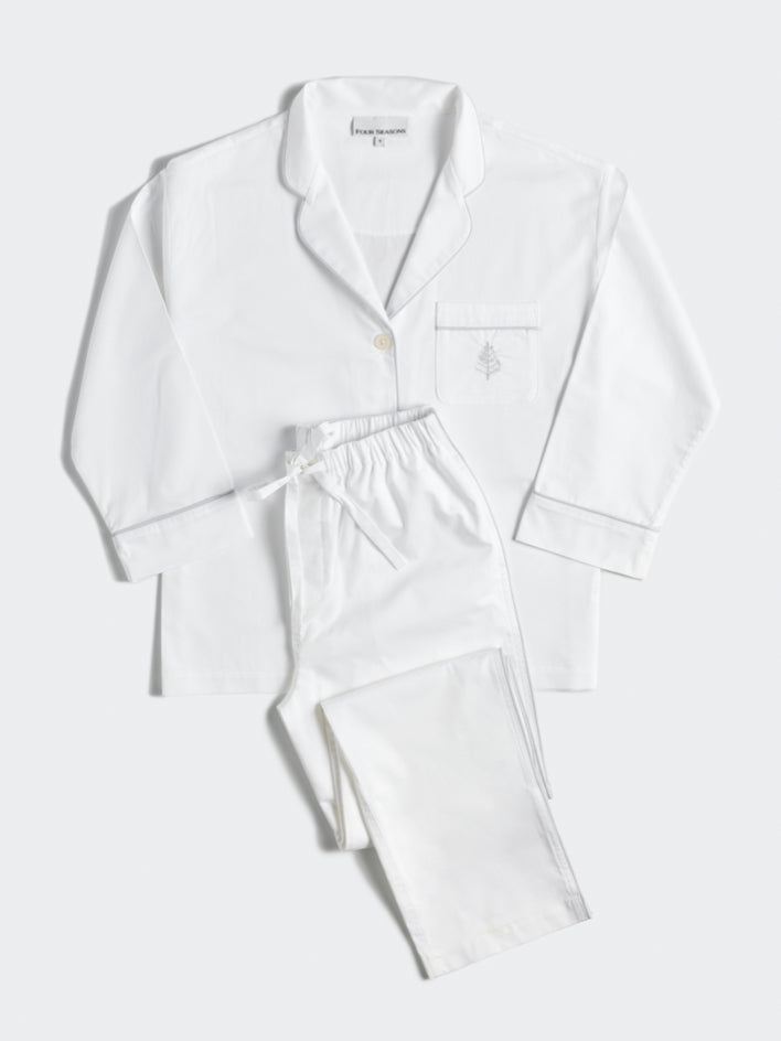 Women's Hotel Pajama Set - Four Seasons At Home - {{Signature White}}