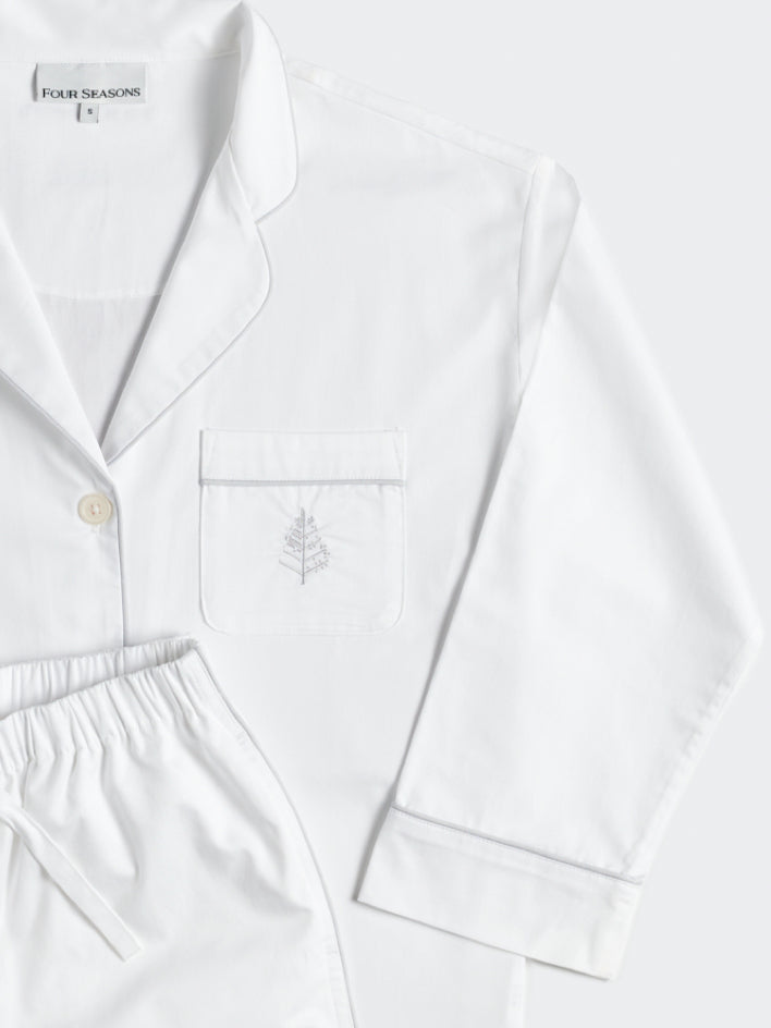 Women's Hotel Pajama Set - Four Seasons At Home - {{Signature White}}
