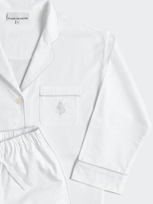Women's Hotel Pajama Set - Four Seasons At Home - {{Signature White}}