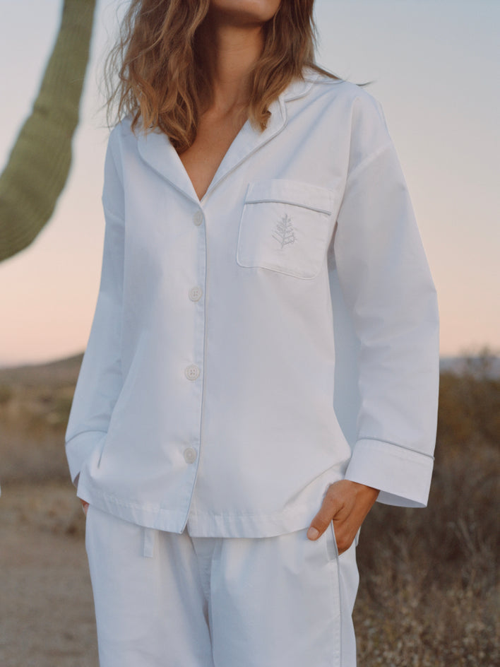 Women's Hotel Pajama Set - Four Seasons At Home - {{Signature White}}