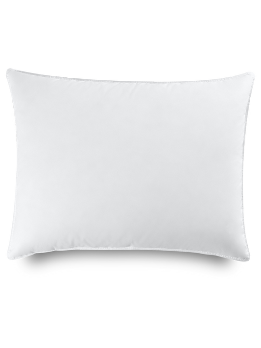 Rectangular pillow in Signature White, with a smooth and cushioned texture.
