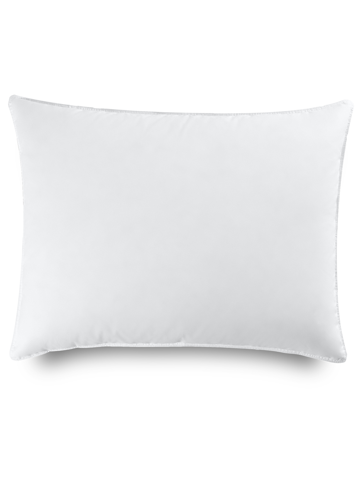 Rectangular pillow in Signature White, with a smooth and cushioned texture.