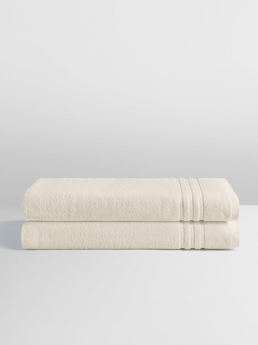 Four Seasons Bath Sheet Set, Balinese Pearl, 2 oversized bath sheets, 100% combed low-twist cotton terry - {{Balinese Pearl}}