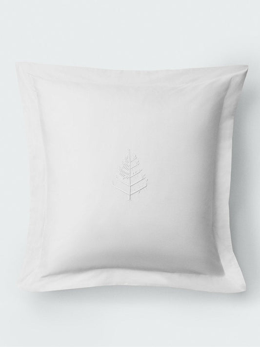 Four Seasons Euro Sham Set, white, Supima cotton, embroidered logo, 2-piece