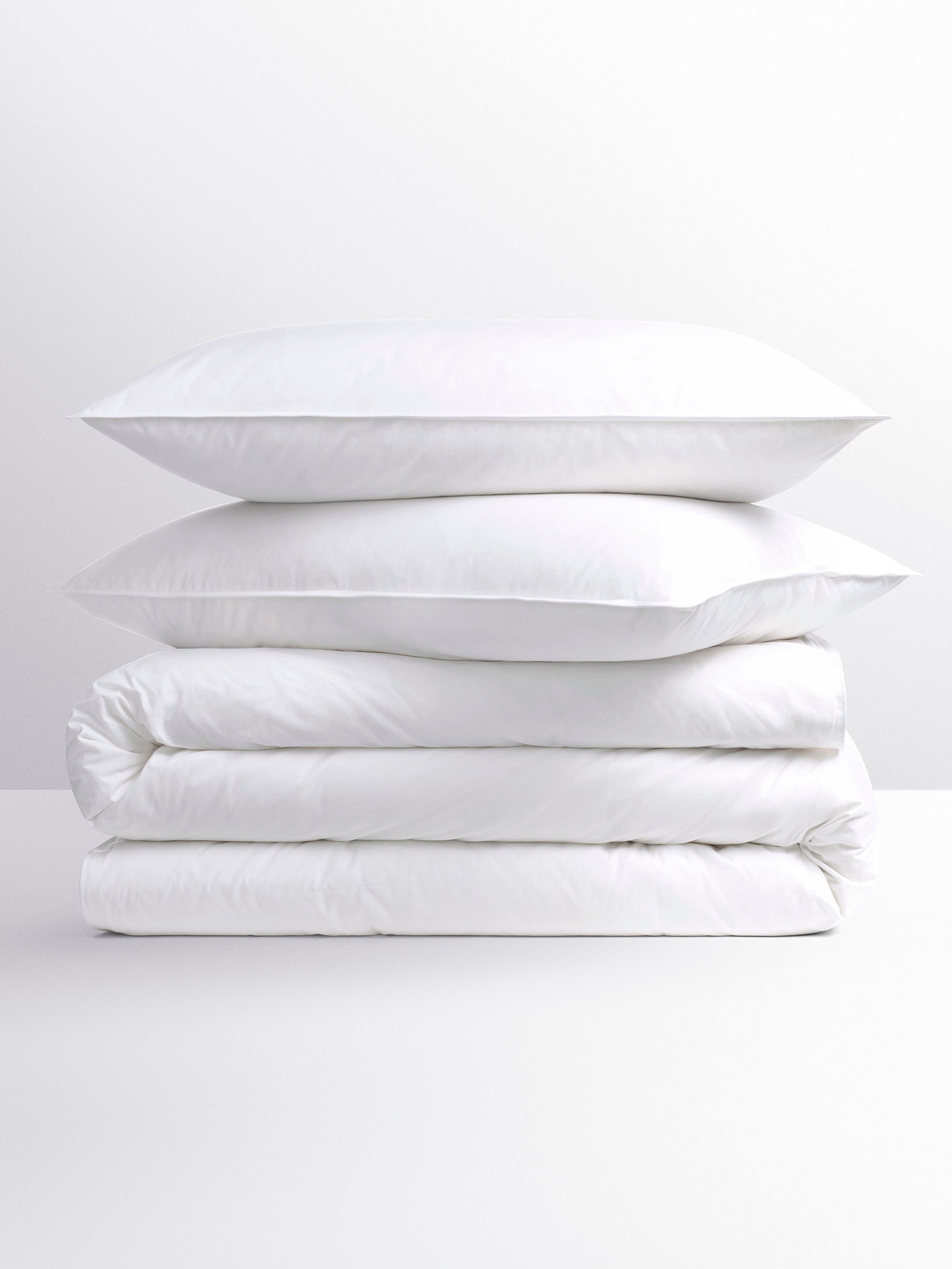 Four Seasons Slumber Set with down pillows and duvet, hypoallergenic, white