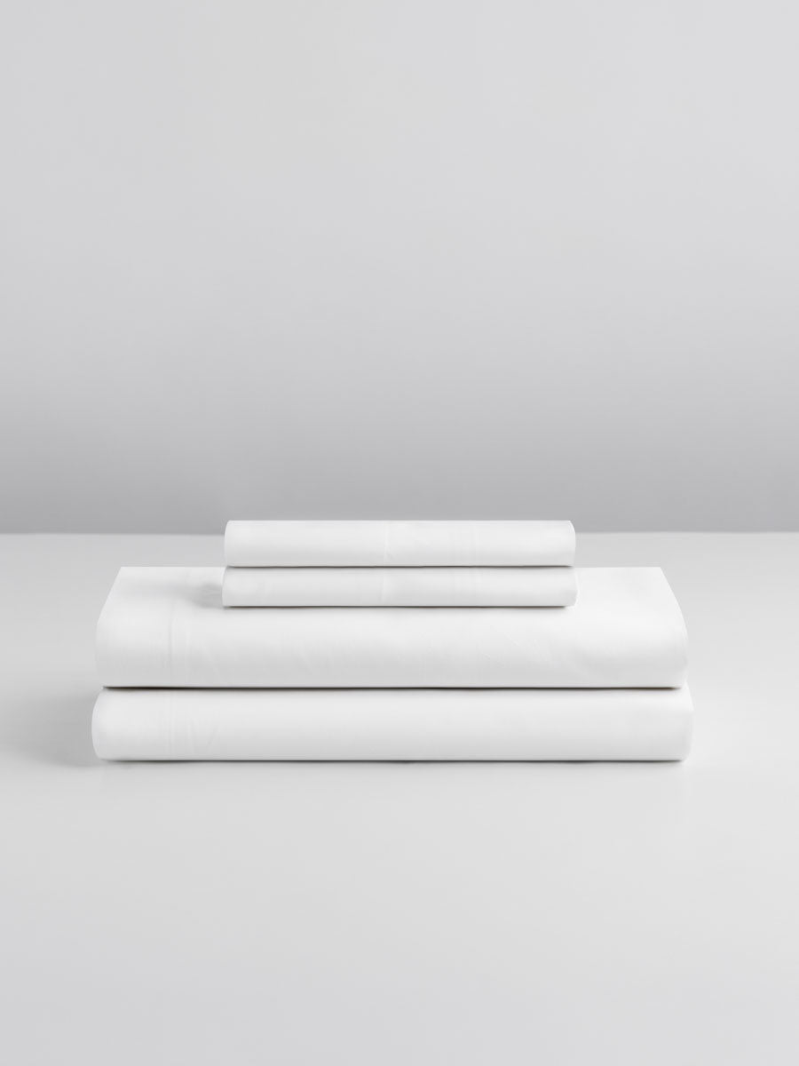 Four Seasons Sheet Set, white, Supima cotton, fitted sheet, flat sheet, pillowcases