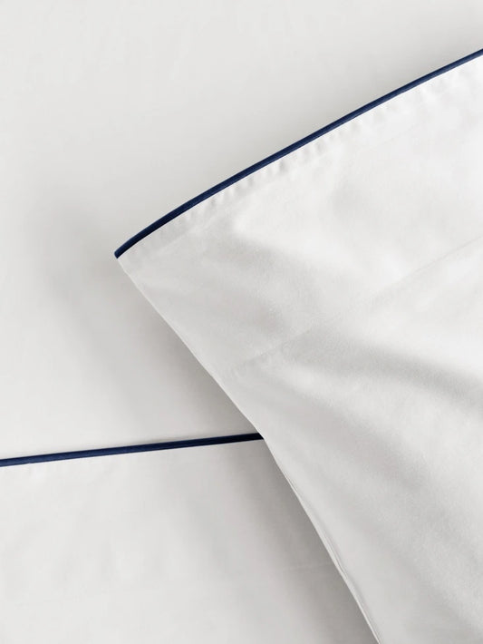 Sycamore Sheet Set in Signature White — close-up of fabric - {{Signature White}}