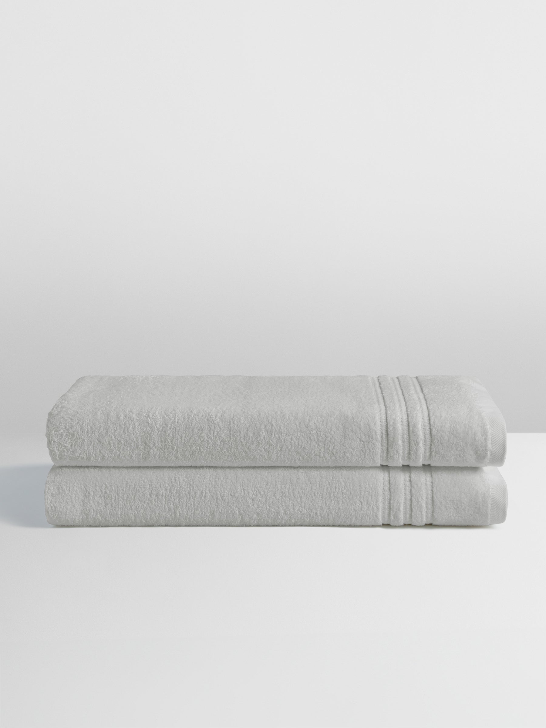 Four Seasons Bath Sheet Set, Turkish Silver, 2 oversized bath sheets, 100% combed low-twist cotton terry