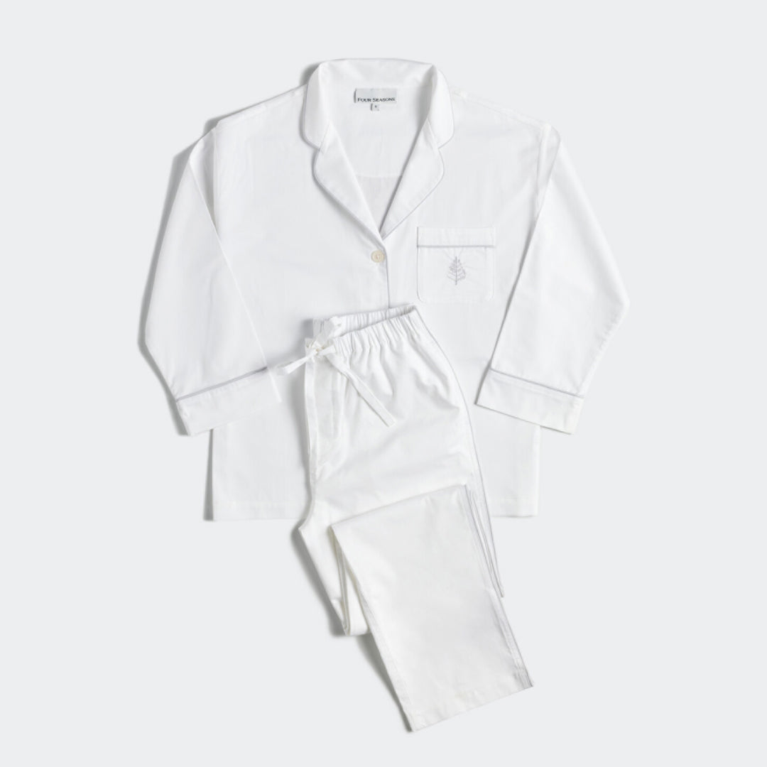 Women's Hotel Pajama Set - Four Seasons At Home - {{Signature White}}
