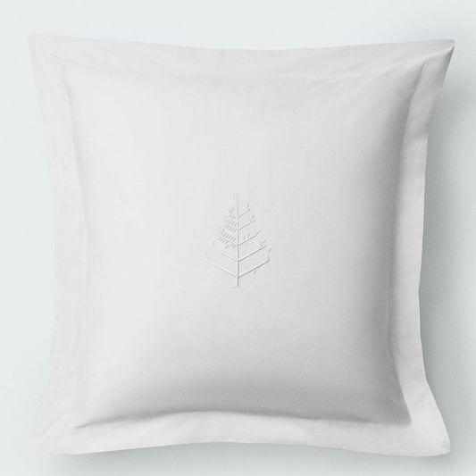 Four Seasons Euro Sham Set, white, Supima cotton, embroidered logo, 2-piece