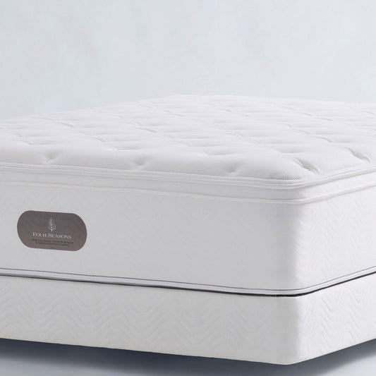 Four Seasons Signature Plush Mattress, Queen size, white, AirFeel and AirCool Foam