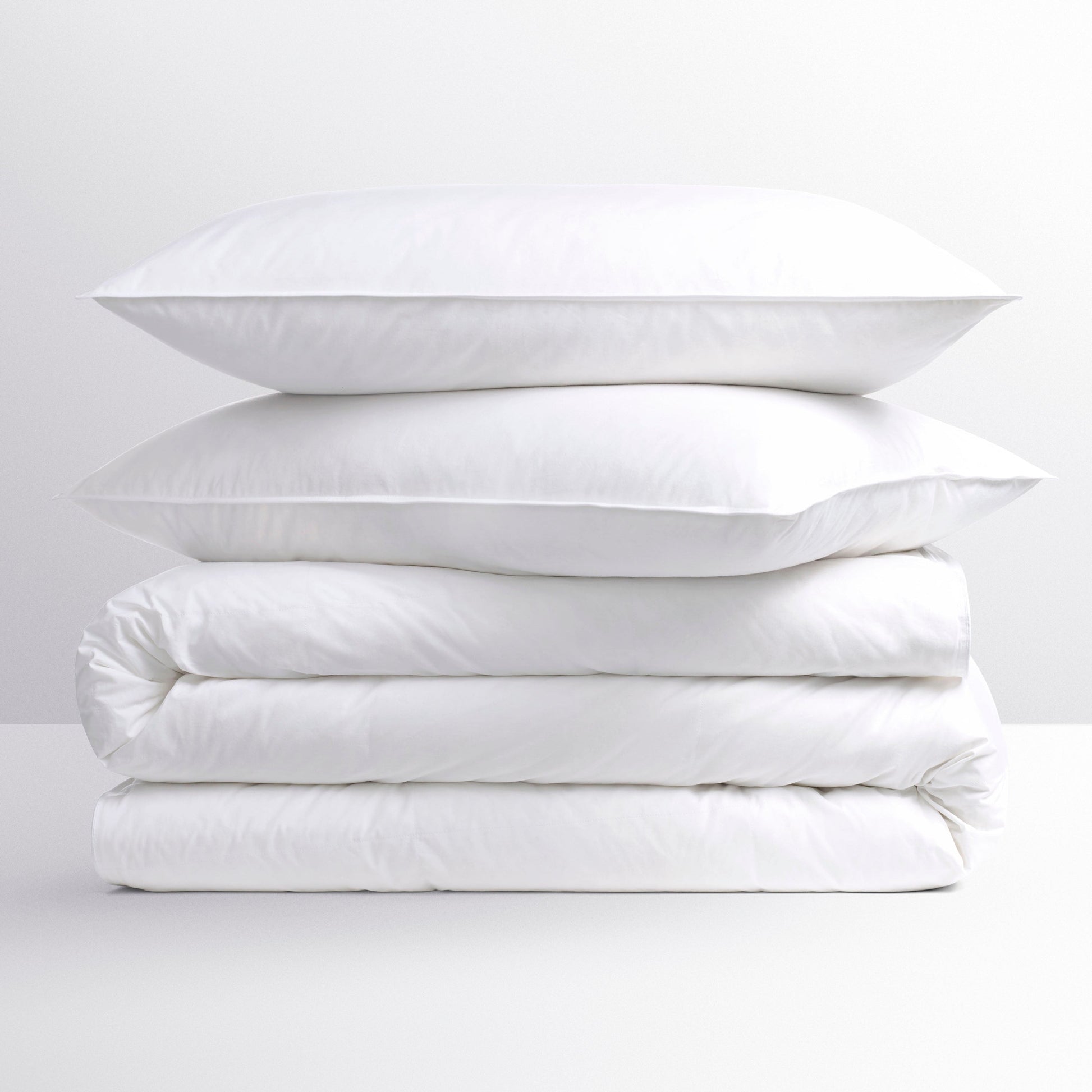Four Seasons Slumber Set with down pillows and duvet, hypoallergenic, white