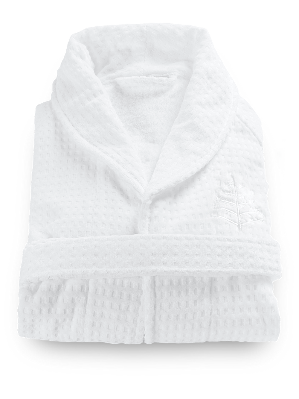 Four Seasons Bath Robe, 100% velour jacquard cotton, white, streamlined tailored fit, double belt-loop, Four Seasons logo embroidered on chest