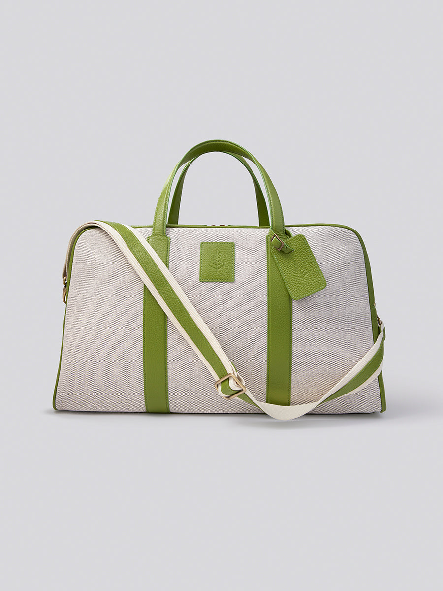 The Bowler travel bag in Kyoto Matcha from the Four Seasons Travel Collection.